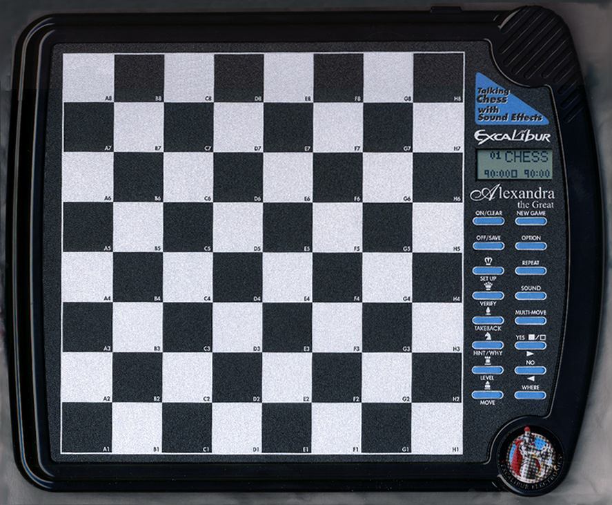 Alexandra Talking Tabletop Chess Computer - click to return to Alexandra review