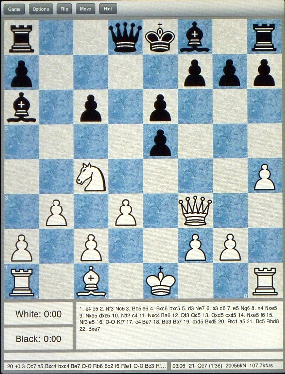 Stockfish Chess on the iPad - Click to return to Stockfish overview
